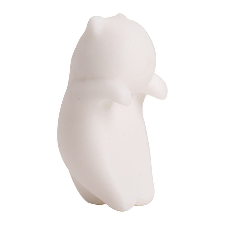 Figura decorativa de cerámica para escritorio del hogar con forma de gato blanco colgante de Buddha Stones - image 13