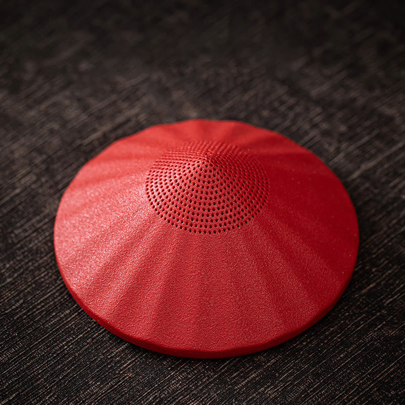 Colador de cerámica con forma de monje zen y piedras de Buddha Stones , accesorio para té, figurita decorativa para el hogar - Colador Red Hat de 8,3 x 3,2 cm - image 1