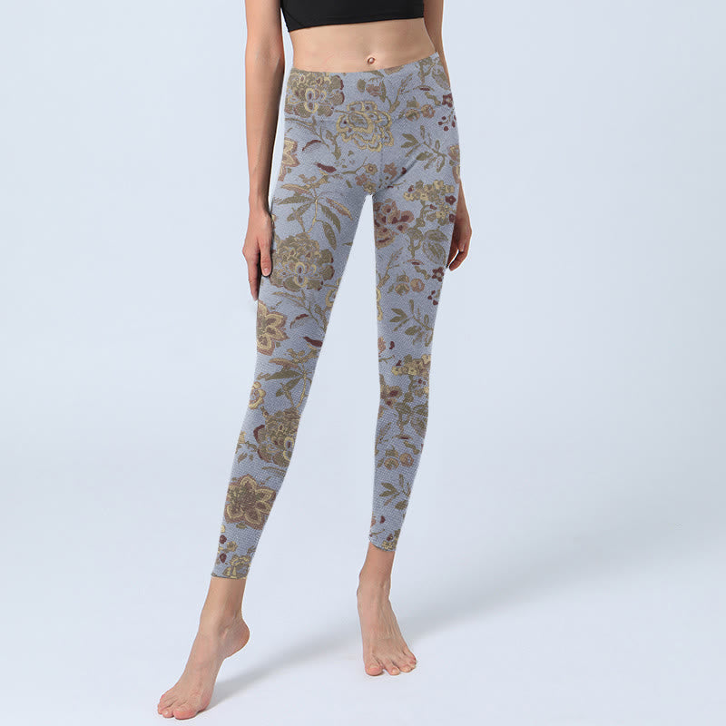 Leggings de yoga para mujer con estampado de flores, Buddha Stones - image 6