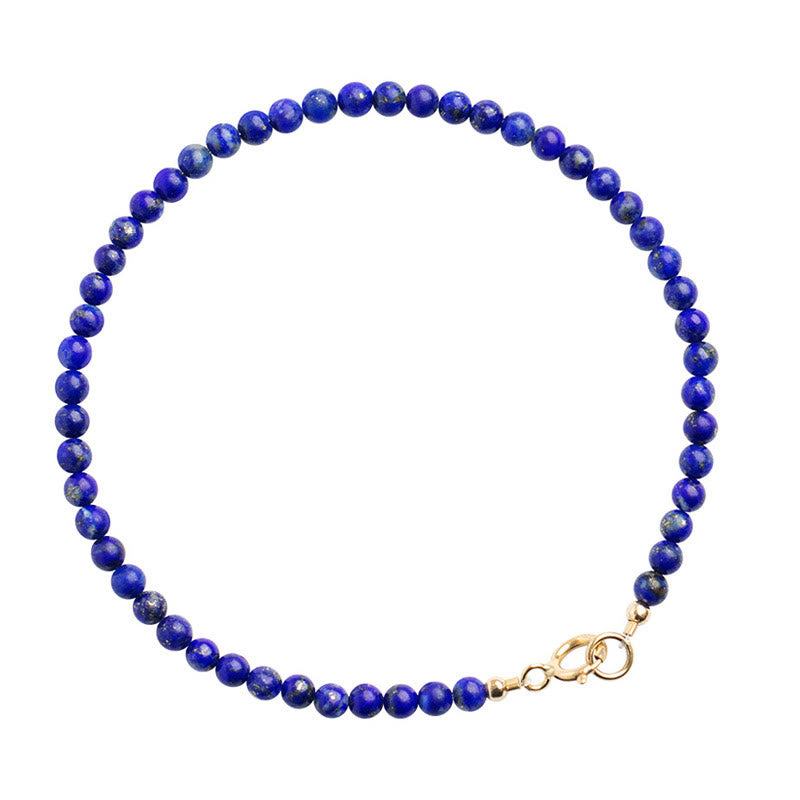 Pulsera de equilibrio con cuentas ultrafinas de lapislázuli y lazurita pequeñas de Buddha Stones - image 11