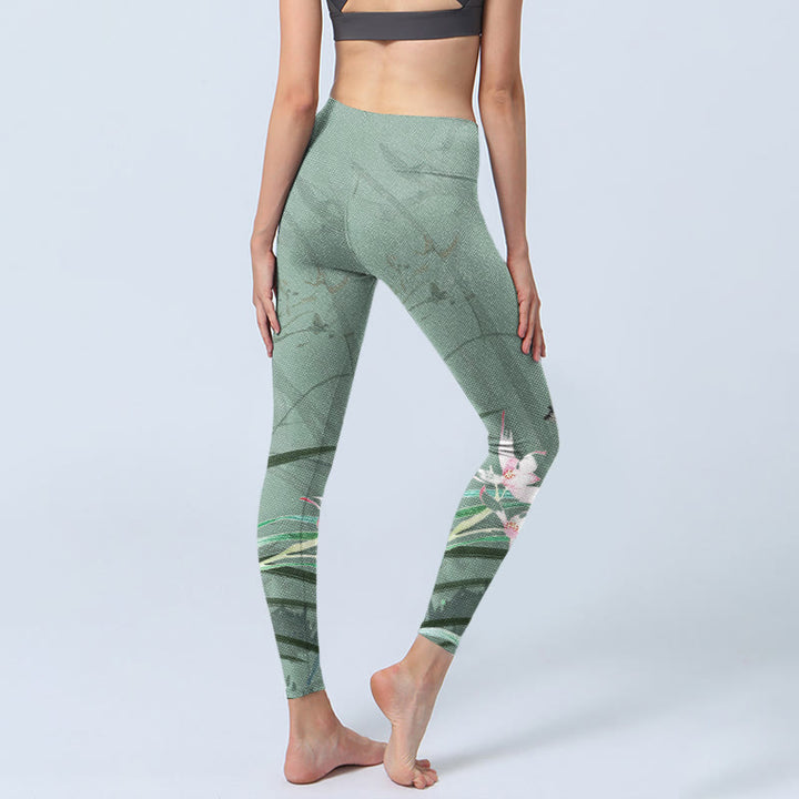 Leggings de yoga para mujer con estampado de Buddha Stones - image 4