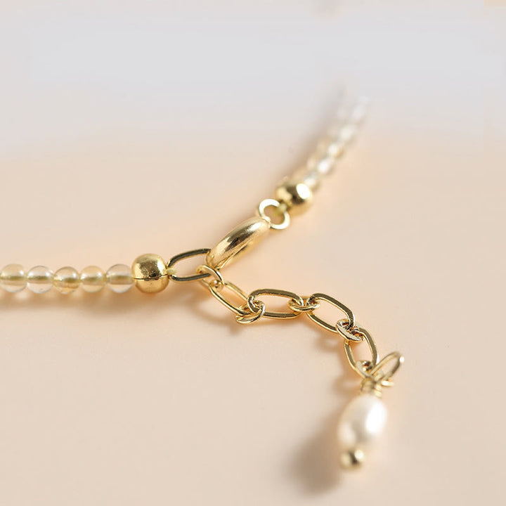 Pulsera de prosperidad con cuentas de cobre rellenas de oro de 14 quilates y turmalina citrina ultrafinas de 2,5 mm y Buddha Stones - image 4