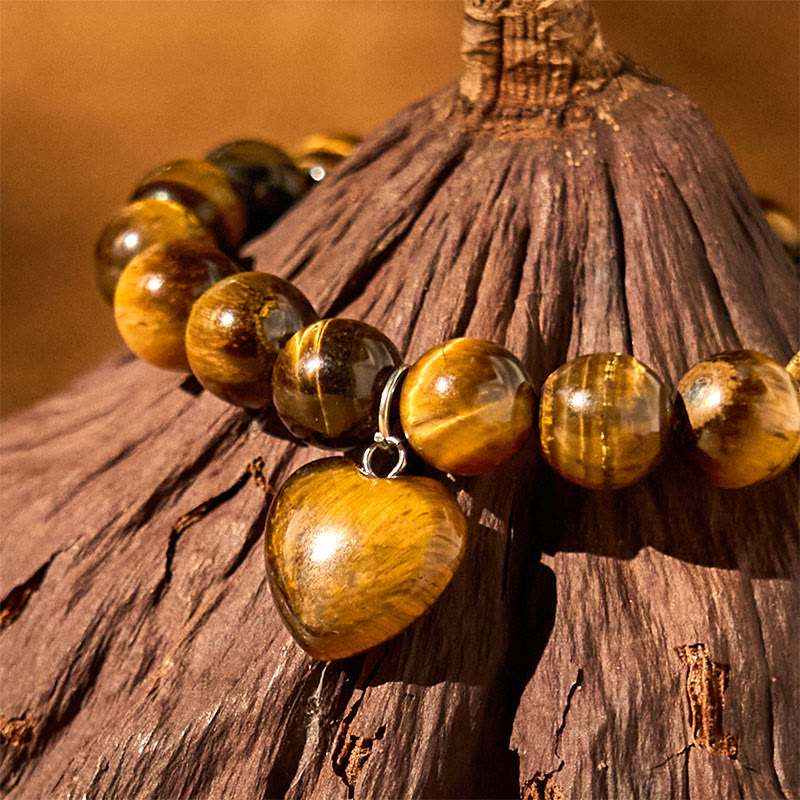 Pulsera de equilibrio con forma de corazón de amor y aventurina verde y varios Buddha Stones