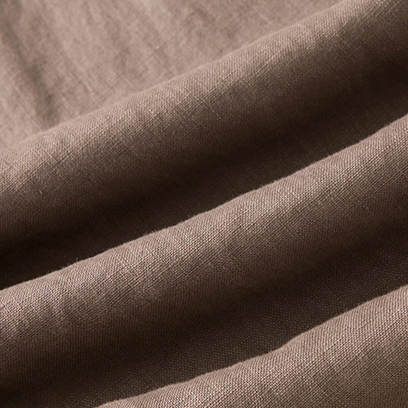 Pantalones anchos de mujer con bolsillos, de color liso y estampado de Buddha Stones. - image 19