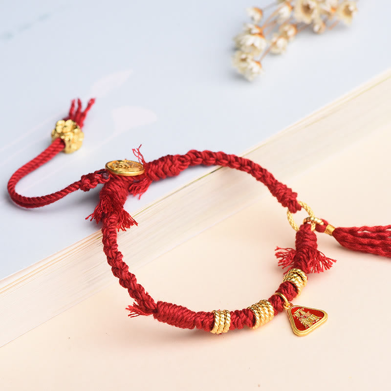 Pulsera de protección con borlas de flores y Buddha Stones de la diosa de la riqueza tibetana Zakiram