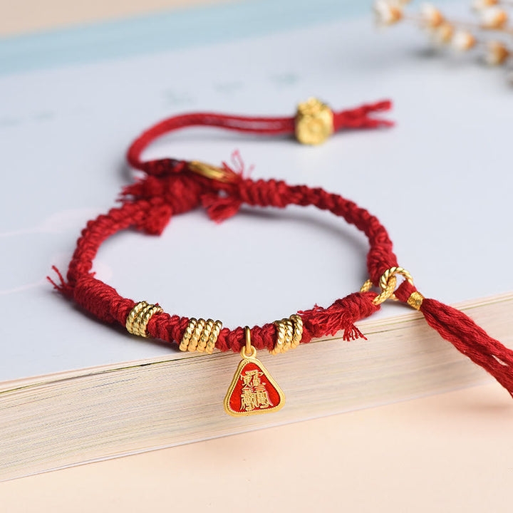 Pulsera de protección con borlas de flores y Buddha Stones de la diosa de la riqueza tibetana Zakiram