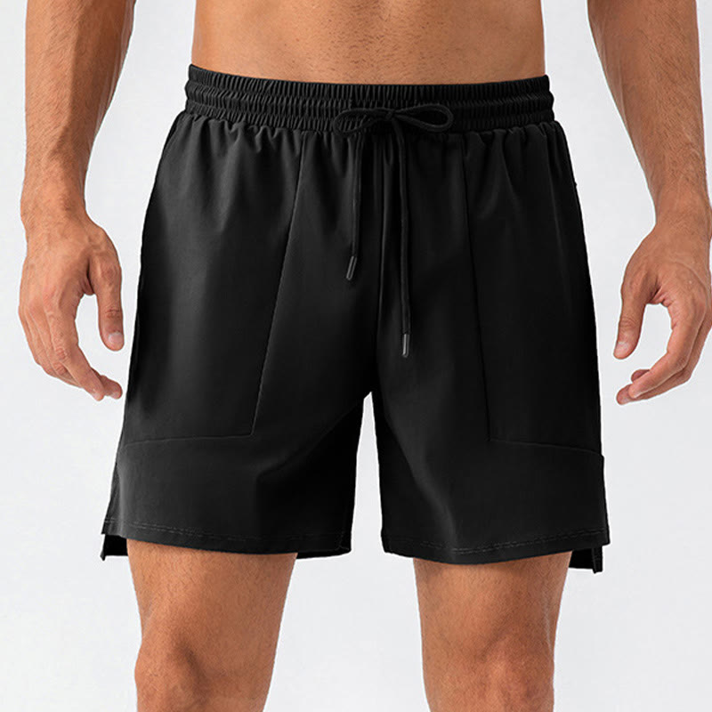Pantalones cortos deportivos informales de nailon de secado rápido con bolsillos para hombre de Buddha Stones - image 26