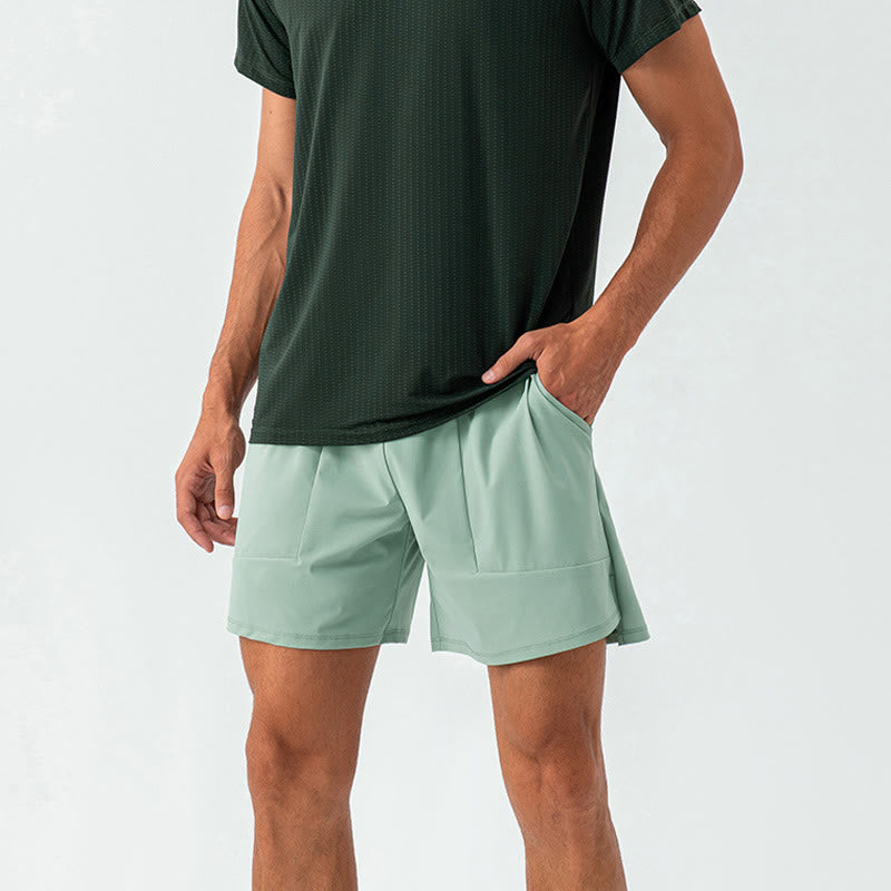 Pantalones cortos deportivos casuales de secado rápido con bolsillos para hombre de Buddha Stones - image 8