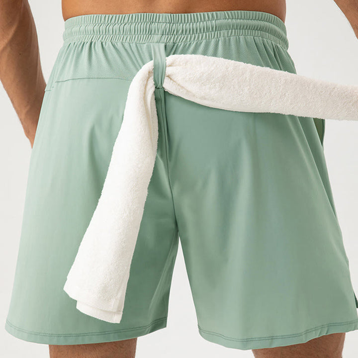 Pantalones cortos deportivos casuales de secado rápido con bolsillos para hombre de Buddha Stones - image 5