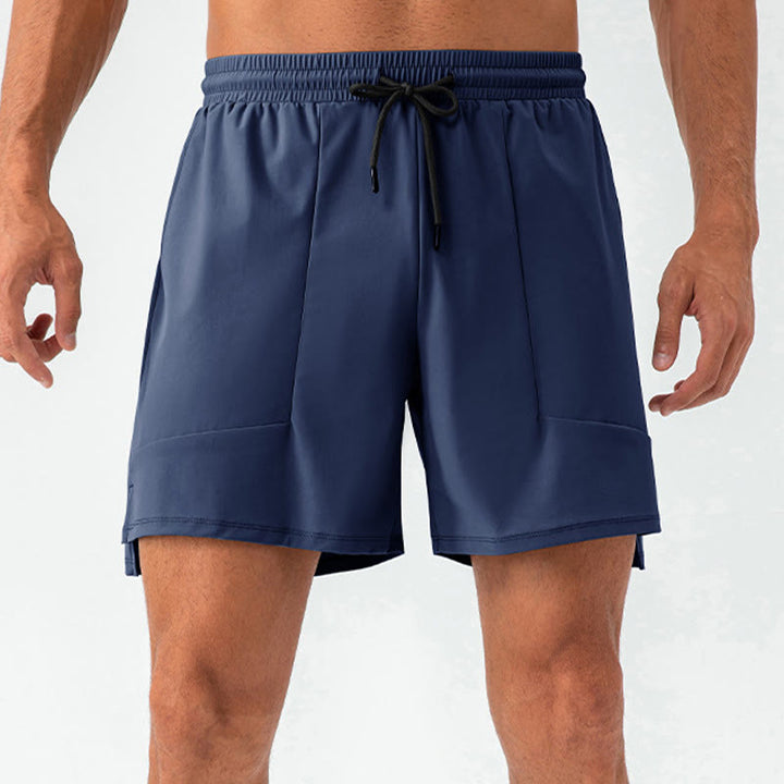 Pantalones cortos deportivos informales de nailon de secado rápido con bolsillos para hombre de Buddha Stones - image 20