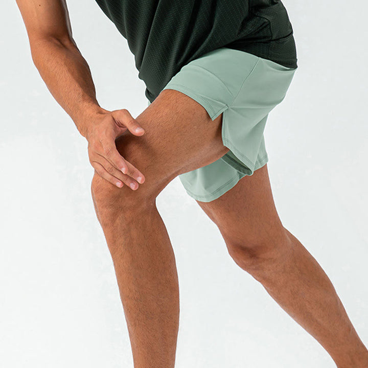 Pantalones cortos deportivos informales de nailon de secado rápido con bolsillos para hombre de Buddha Stones - image 14