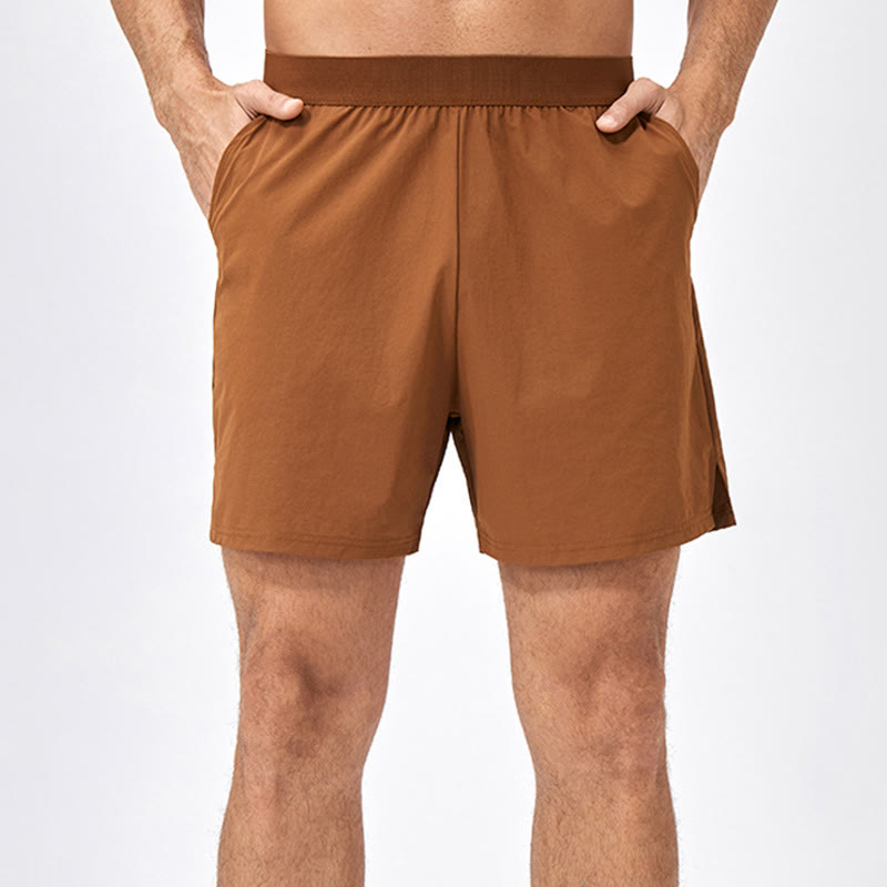 Pantalones cortos deportivos de secado rápido de nailon holgados e informales para hombre de Buddha Stones con bolsillos - image 2