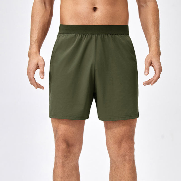 Pantalones cortos deportivos de secado rápido de nailon holgados e informales para hombre de Buddha Stones con bolsillos - image 17