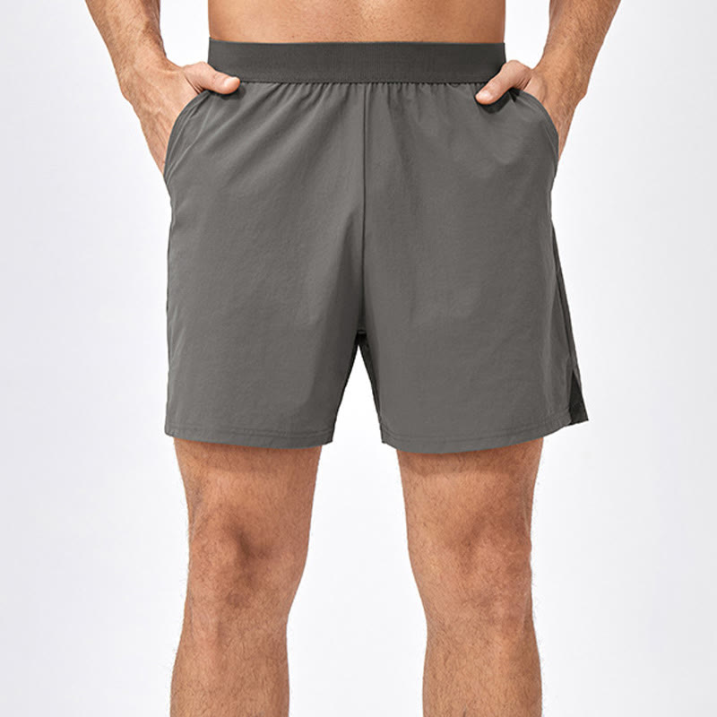 Pantalones cortos deportivos de secado rápido de nailon holgados e informales para hombre de Buddha Stones con bolsillos - image 11