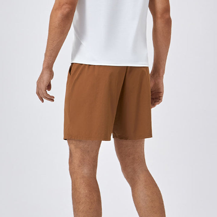 Pantalones cortos deportivos de secado rápido de nailon holgados e informales para hombre de Buddha Stones con bolsillos