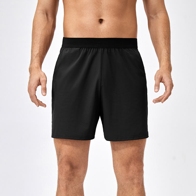 Pantalones cortos deportivos de secado rápido de nailon holgados e informales para hombre de Buddha Stones con bolsillos - image 19