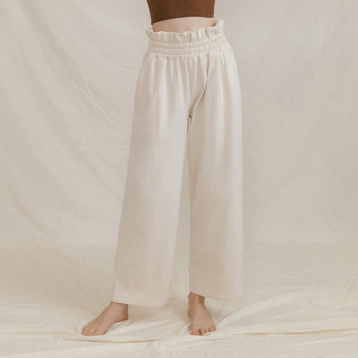 Pantalones holgados de licra con hebillas informales y bolsillos para mujer con Buddha Stones - image 16