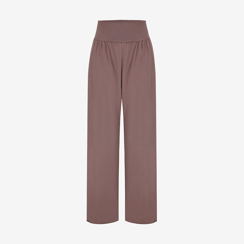Pantalones Leica de cintura alta para mujer, informales, holgados, con bolsillos y dobladillo anudado, con Buddha Stones - image 34
