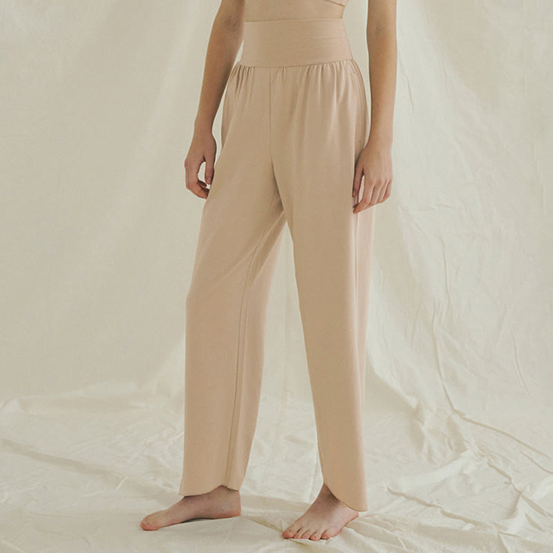 Pantalones Leica de cintura alta para mujer, informales, holgados, con bolsillos y dobladillo anudado, con Buddha Stones - image 17