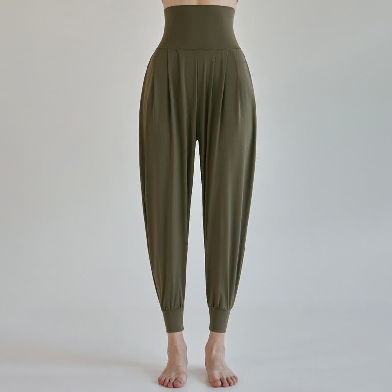 Pantalones Leica de talle alto, informales, de secado rápido y con bolsillos para mujer de Buddha Stones - image 1