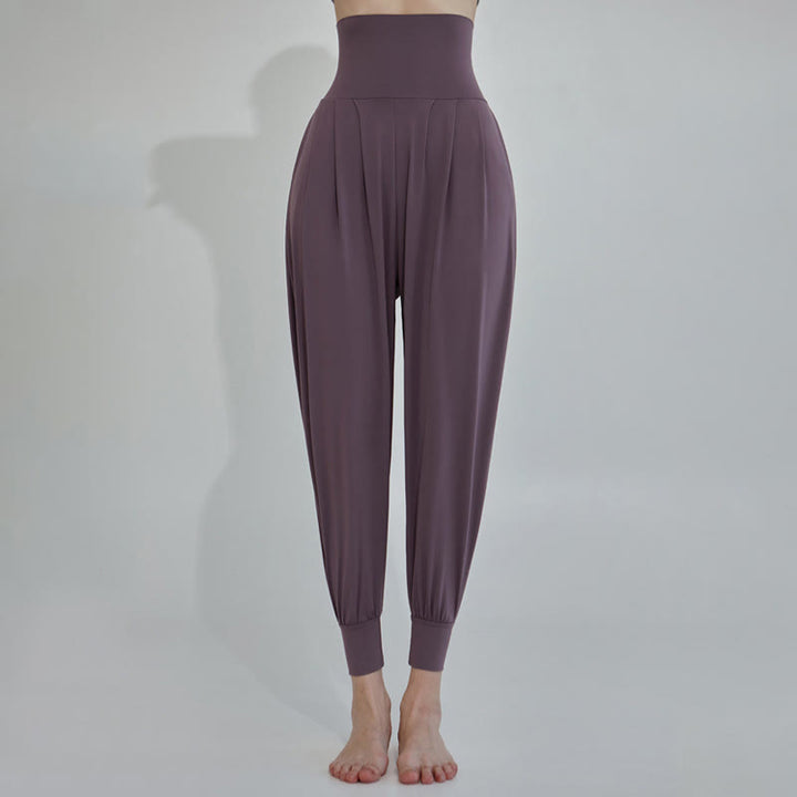 Pantalones Leica de talle alto, informales, de secado rápido y con bolsillos para mujer de Buddha Stones - Púrpura - US4，UK/AU8，EU36 (L) - image 14
