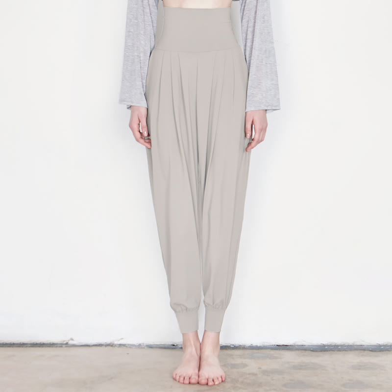 Pantalones Leica de talle alto, informales, de secado rápido y con bolsillos para mujer de Buddha Stones - Gris claro - US4，UK/AU8，EU36 (L) - image 36