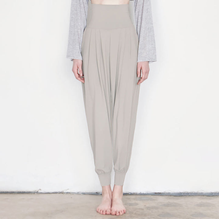 Pantalones Leica de talle alto, informales, de secado rápido y con bolsillos para mujer de Buddha Stones - Gris claro - US4，UK/AU8，EU36 (L) - image 36