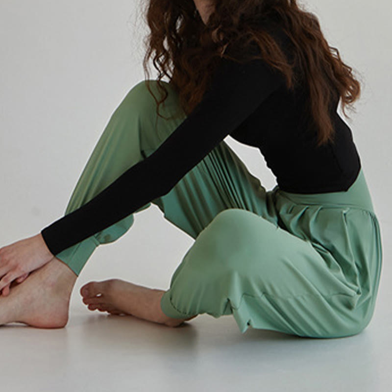 Pantalones Leica de talle alto, informales, de secado rápido y con bolsillos para mujer de Buddha Stones - image 35