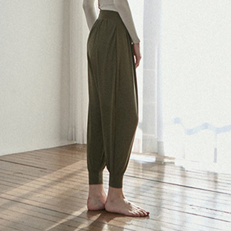 Pantalones Leica de talle alto, informales, de secado rápido y con bolsillos para mujer de Buddha Stones - image 4