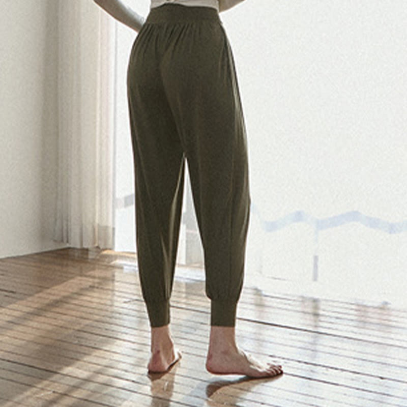 Pantalones Leica de talle alto, informales, de secado rápido y con bolsillos para mujer de Buddha Stones - image 3