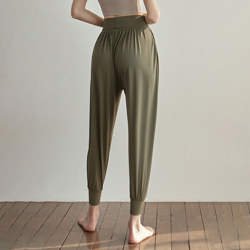 Pantalones Leica de talle alto, informales, de secado rápido y con bolsillos para mujer de Buddha Stones - image 6