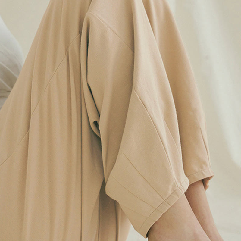 Pantalones harén Leica holgados, informales, transpirables y con bolsillos para mujer de Buddha Stones - image 5