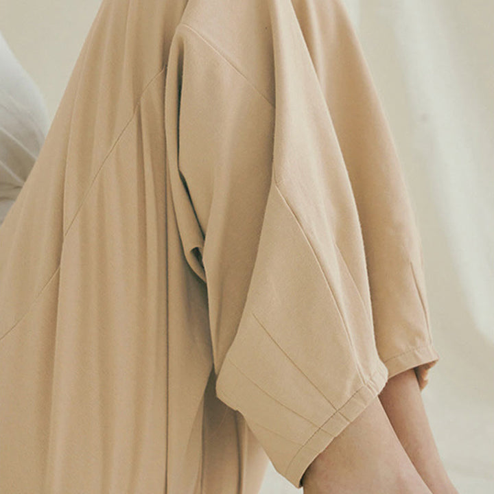 Pantalones harén Leica holgados, informales, transpirables y con bolsillos para mujer de Buddha Stones - image 5