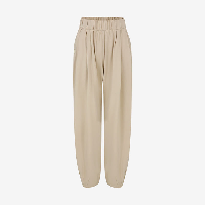Pantalones harén Leica holgados, informales, transpirables y con bolsillos para mujer de Buddha Stones - image 6