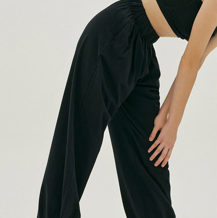 Pantalones harén Leica holgados, informales, transpirables y con bolsillos para mujer de Buddha Stones - image 9