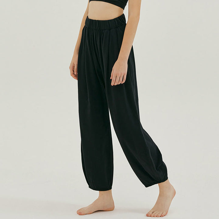 Pantalones harén Leica holgados, informales, transpirables y con bolsillos para mujer de Buddha Stones - image 10