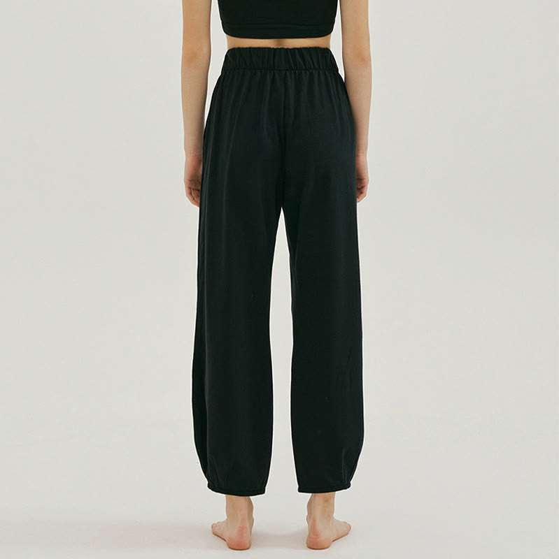 Pantalones harén Leica holgados, informales, transpirables y con bolsillos para mujer de Buddha Stones - image 8