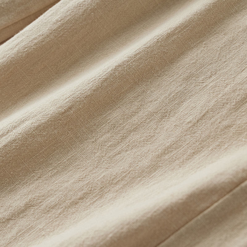 Pantalones anchos de pierna recta, holgados, informales, de algodón ramio, para mujer, con bolsillos, de Buddha Stones - image 27