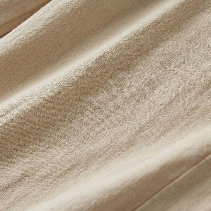 Pantalones anchos de pierna recta, holgados, informales, de algodón ramio, para mujer, con bolsillos, de Buddha Stones - image 27