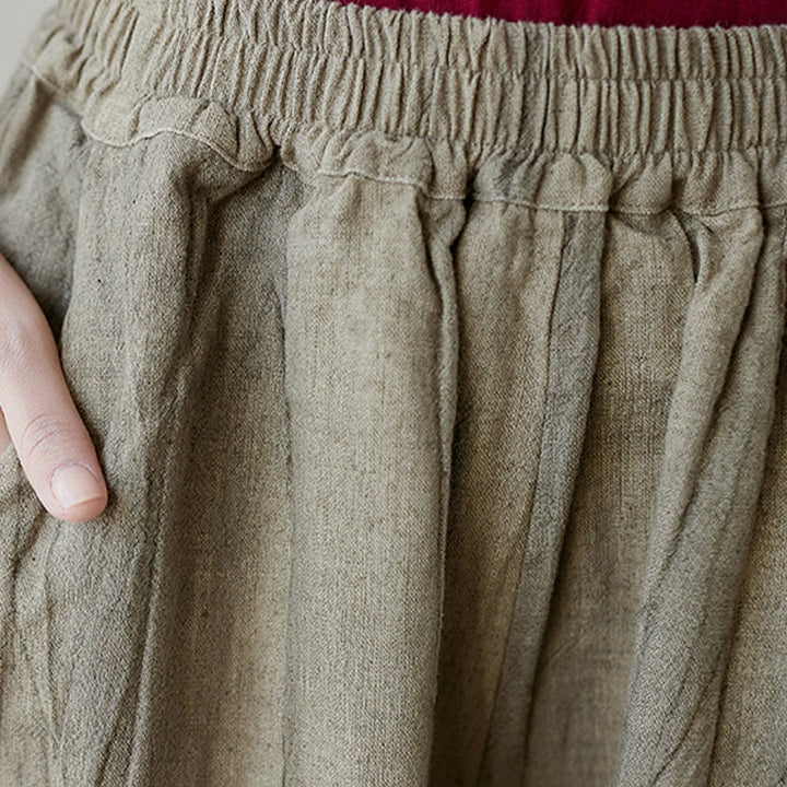 Pantalones de mujer de ramio desgastados, lisos, holgados y casuales con diseño tie-dye y bolsillos de Buddha Stones - image 25