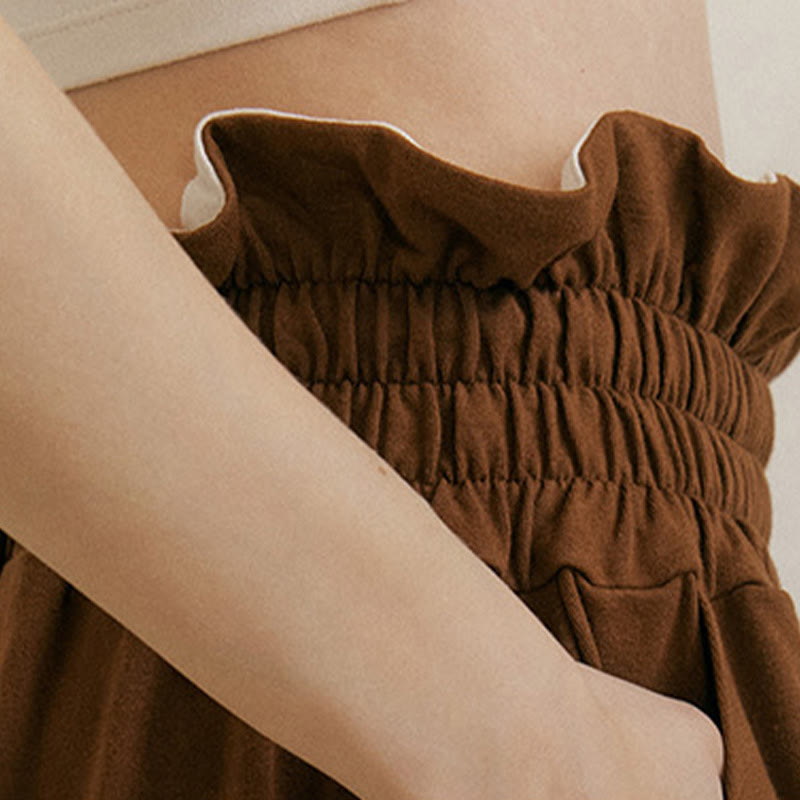 Pantalones holgados de licra con hebillas informales y bolsillos para mujer con Buddha Stones - image 8