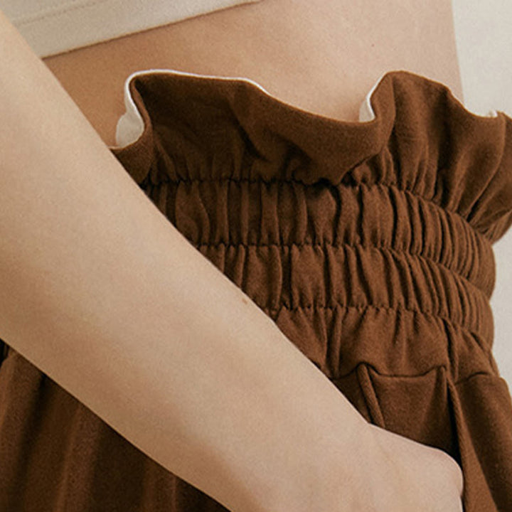 Pantalones holgados de licra con hebillas informales y bolsillos para mujer con Buddha Stones - image 8