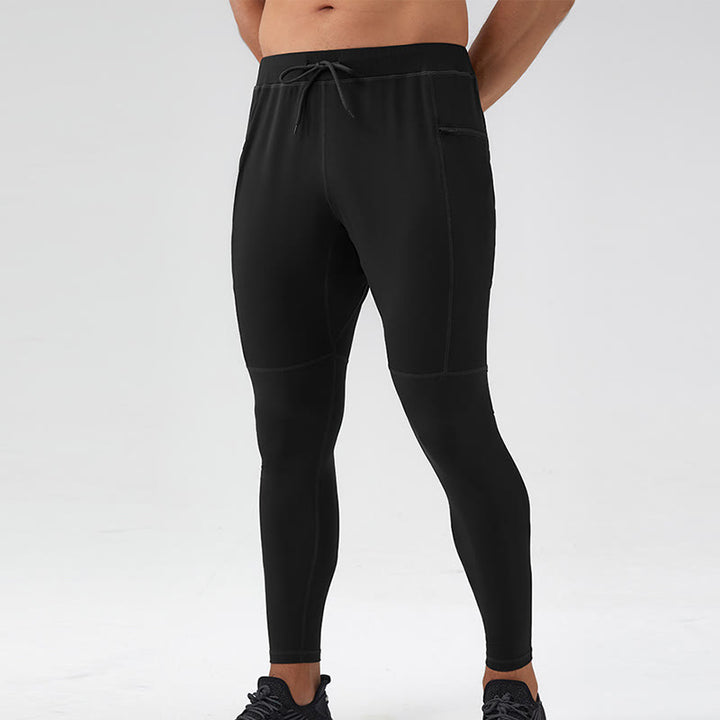 Pantalones deportivos de cintura alta con diseño de Buddha Stones, transpirables y de secado rápido para hombre con bolsillo con cremallera - Negro - US/UK/AU44, UE54 (2XL) - image 18