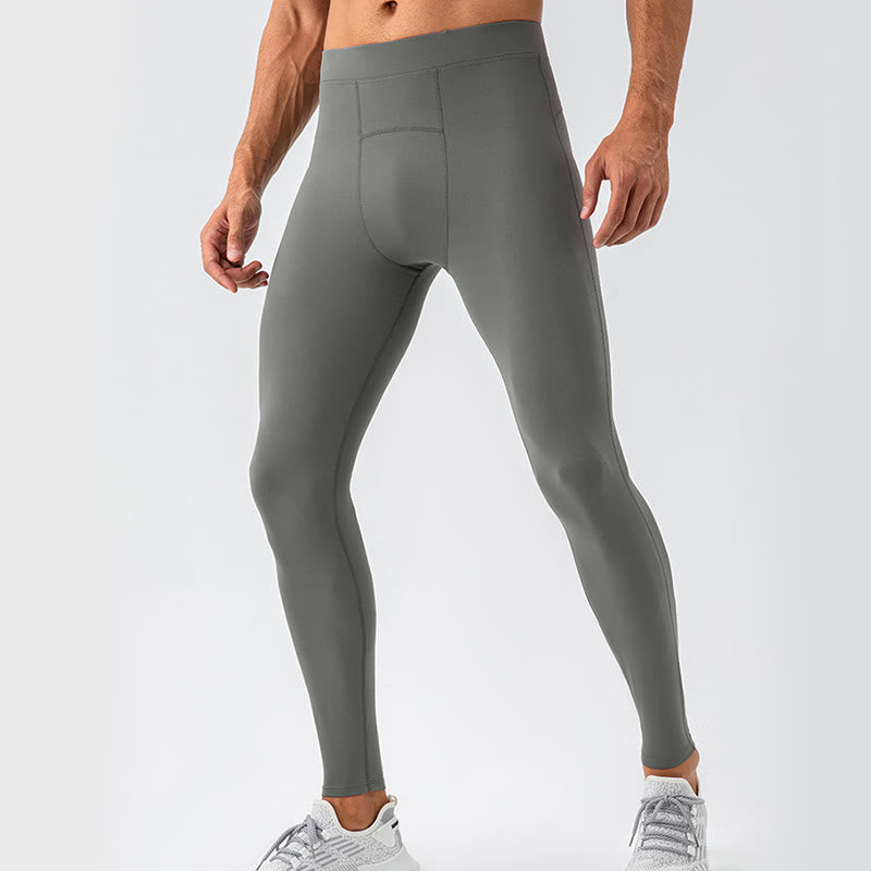 Pantalones deportivos de cintura alta con diseño de Buddha Stones , elásticos, de secado rápido, transpirables, para gimnasio y hombre - Gris - US/UK/AU44, EU54 (2XL) - image 0