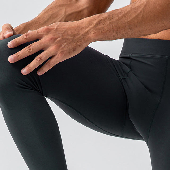 Pantalones deportivos transpirables elásticos de cintura alta con diseño de Buddha Stones para hombre - image 25