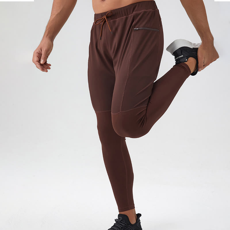Pantalones deportivos de cintura alta con diseño de Buddha Stones, transpirables y de secado rápido para hombre con bolsillo con cremallera - image 15