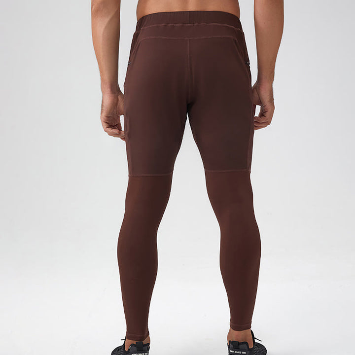 Pantalones deportivos de cintura alta con diseño de Buddha Stones, transpirables y de secado rápido para hombre con bolsillo con cremallera - image 4