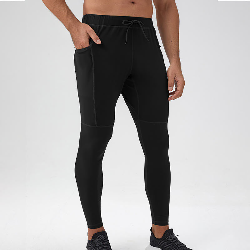 Pantalones deportivos de cintura alta con diseño de Buddha Stones, transpirables y de secado rápido para hombre con bolsillo con cremallera - image 21