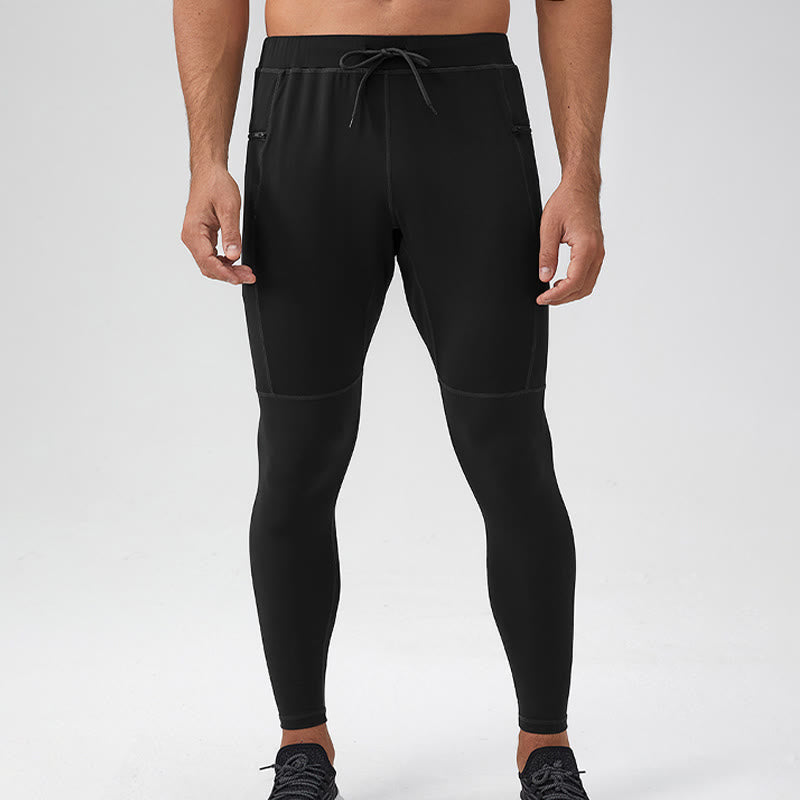 Pantalones deportivos de cintura alta con diseño de Buddha Stones, transpirables y de secado rápido para hombre con bolsillo con cremallera - image 19