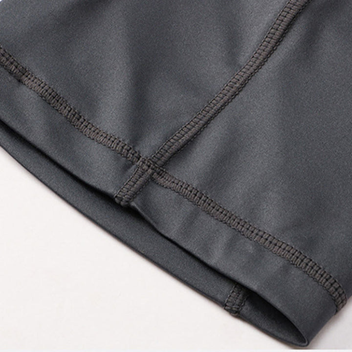 Pantalones cortos deportivos de secado rápido, ajustados y elásticos de Buddha Stones para hombre con bolsillos con cremallera - image 12